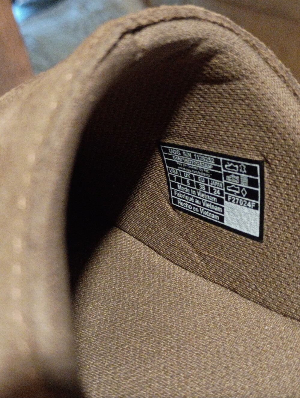 UGG Grey Brown Suede Goldenstar Slip-On Clogs - Picture 9 of 11